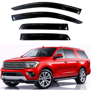 KPY Rain Guards Window Visors for 2018-2026 Ford Expedition
Out-Channel Window Visors Vent Wind Deflectors 4PC, Car Accessories for 2018-2026 Lincoln Navigator & Ford Expedition