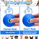 Mity rain Interactive Dog Toys - Treat Dispensing Ball with Cover Anti-Chewer for Small/Medium/Large Puppy Pet, Moving Ball for Dogs Enrichment, Motion Activated Toys That Move on its Own