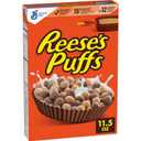 REESE'S PUFFS Breakfast Cereal, Chocolatey Peanut Butter Cereal, 11.5 oz (EXP 08/19/26)