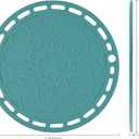 Silicone Trivet Mat Big Round Silicone Hot Pads and Trivets for Dishes and Pots, Countertops, Tables, Pot Holders, Spoon Rest Small Place Mats Set of 3 Color Purple