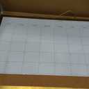 Calendar Whiteboard for Wall, 18x24 Inches White Board Calendar Dry Erase, Magnetic Monthly White Board with Gold Wood Frame, Hanging Dry Erase Board for Kitchen Home Office School Planner