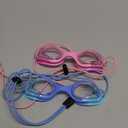 Vvinca Kids Swim Goggles with Bungee Strap No Leaking Anti Fog Toddler Goggles with Quick Adjust Ages 3-14, 01- Pink & Blue Gradient