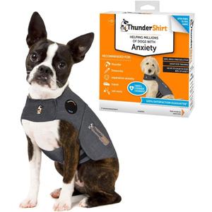 ThunderShirt for Dogs, X Small, Heather Gray Classic - Dog Anxiety Relief Calming Vest