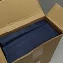 100 Pcs Blue Tax Return Folders Bulk 9 x 11.25 Inches Income Tax Organizer with Side Staples Double Windows Paper File Pocket Document Folders for Accountants Business Office Supply