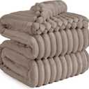 Bedsure GentleSoft Light Brown Full Blanket for Couch - Cozy Soft Blankets for Women, Cute Small Fleece Throws for Girls, Birthday Gifts for Women Decor Gifts for Mom, 84x90 Inches