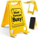 Office Desk Decor Desk Accessories - Gag Gifts for Women Men with Mirror Office Decorations for Work, Funny Desk Signs for Coworker Boss Employee