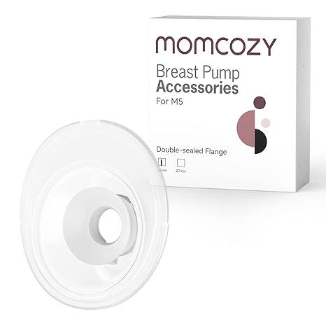 Momcozy Double-Sealed Flange 24mm Compatible with Momcozy M5 Breast Pump. Original M5 Breast Pump Replacement Accessories, 1PC (24mm)