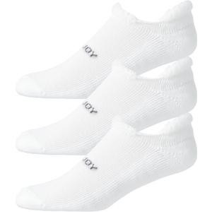 FootJoy mens Comfortsof Roll-top 3-pack (7-12, White)