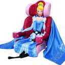 KidsEmbrace 2-in-1 Car Seat | Forward-Facing Harness (26.5–65 lbs) & Booster Mode (40–100 lbs) | Latch | Premium Fit with Multi-Position Headrest, Harness & Recline - Disney Cinderella (Pink) Exp Date 2032