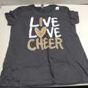 Live Love Cheer Girl Cheerleading Cheerleader Women Cheer T-Shirt Small