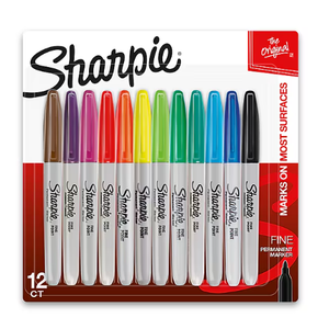 Sharpie 30075 Sharpie Permanent Markers Fine Point, Count of 11