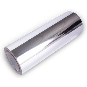 VINYL FROG Car Wrap Vinyl 12 Inches x 60 Inches Chrome Mirror Silver Self Adhesive Film DIY Decals Roll Air Release Technology (12"x60")