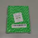 Set of 2 Packs, Paper Straws, 7.9 x 0.236 in, 200 Count, Food Grade, Biodegradable (100, Green)