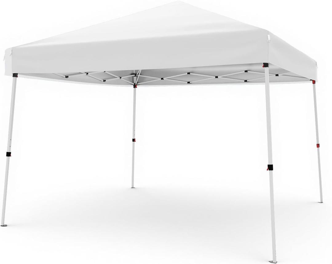 Canopy Tent, Garvee 12X12 FT Pop Up Canopy Outdoor Instant Tent Slant Legs with Carrying Bag, Portable Gazebo Shelter for Patio Deck Garden Beach - 10X10 FT Canopy Cover