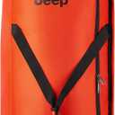 Jeep JS009D Two Wheel Rolling Travel Duffle Bag (31 Inch, Orange)