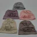 JenPen 6 Pieces Chemo Headwear Turbans for Women Flower Chemo Headwear Cap Soft Cancer Hats Beanies Head Covering for Hair Loss