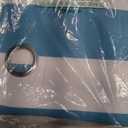 Sheer Curtains 84 Inch Long 2 Panels Blue Ocean Blue Striped Farmhouse Light Filtering Rod Pocket Semi Sheer Curtains, Voile Drapes for Living Room Bedroom, 52"x84"