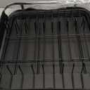 SAYZH Dish Drying Rack - Expandable Dish Rack for Kitchen Counter, Rust-Resistant Dish Drainer with Utensil Holder and Raised Guardrail, Kitchen Organizer for Cup and Bottle (Black)