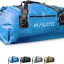 Malo'o Waterproof Dry Bag Duffel 40L/60L/100L, Roll Top Duffel Keeps Gear Dry for Kayaking, Rafting, Boating, Swimming, Camping, Hiking, Beach, Fishing - Internal & External Pockets and Molle Loops (Blue)