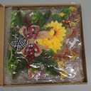 Interchangeable Welcome Sign for Front Door with 4 Seasonal Wreaths and 14 Changeable Icons, Farmhouse Front Door Signs, Door Decoration Porch Decor, Seasonal Wooden Home Sign home dcor (6wood)