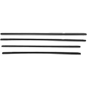 4Pcs/Set Window Glass Weatherstrip Moulding Trim Rubber Pressure Sealing Strip Compatible with Chevrolet Cruze 2009-2013