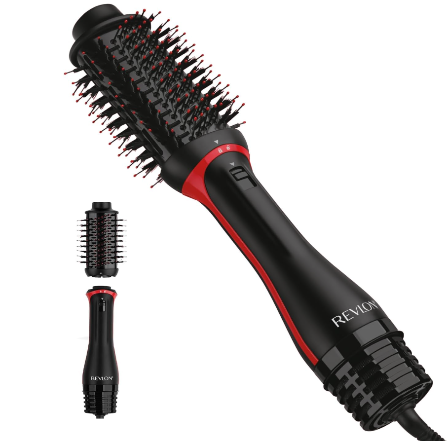 REVLON One Step Volumizer Plus Hair Dryer and Styler | More Volume, Less Damage, and More Styling Control for Easy and Fast SalonStyle Blowouts, Plus Travel Friendly (Black)