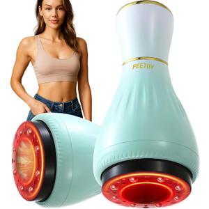 Electric Lymphatic Drainage Massager with Pulse Therapy & Heat – 12-Level Cupping Massage Device for Cellulite Reduction, Body Sculpting, Deep Tissue Pain Relief & Muscle Recovery, Green