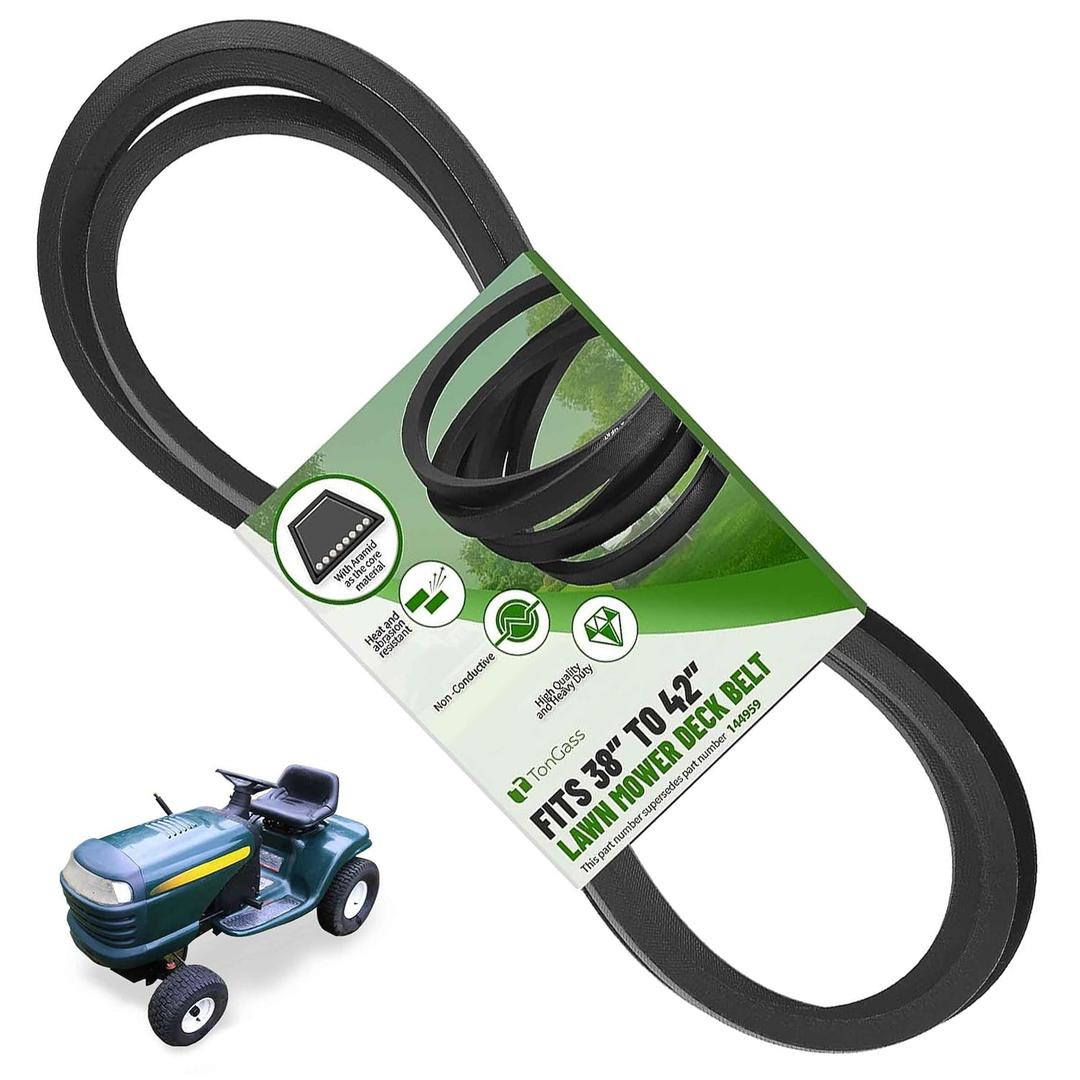 TonGass 144959 532144959 Lawn Mower Deck Belt 1/2" x 95" Compatible with Craftsman LT1000 LT2000 LT3000 42" Lawn Mower Part Numbers 160855, 130801, 138255, 24690, 532138255, 144959D