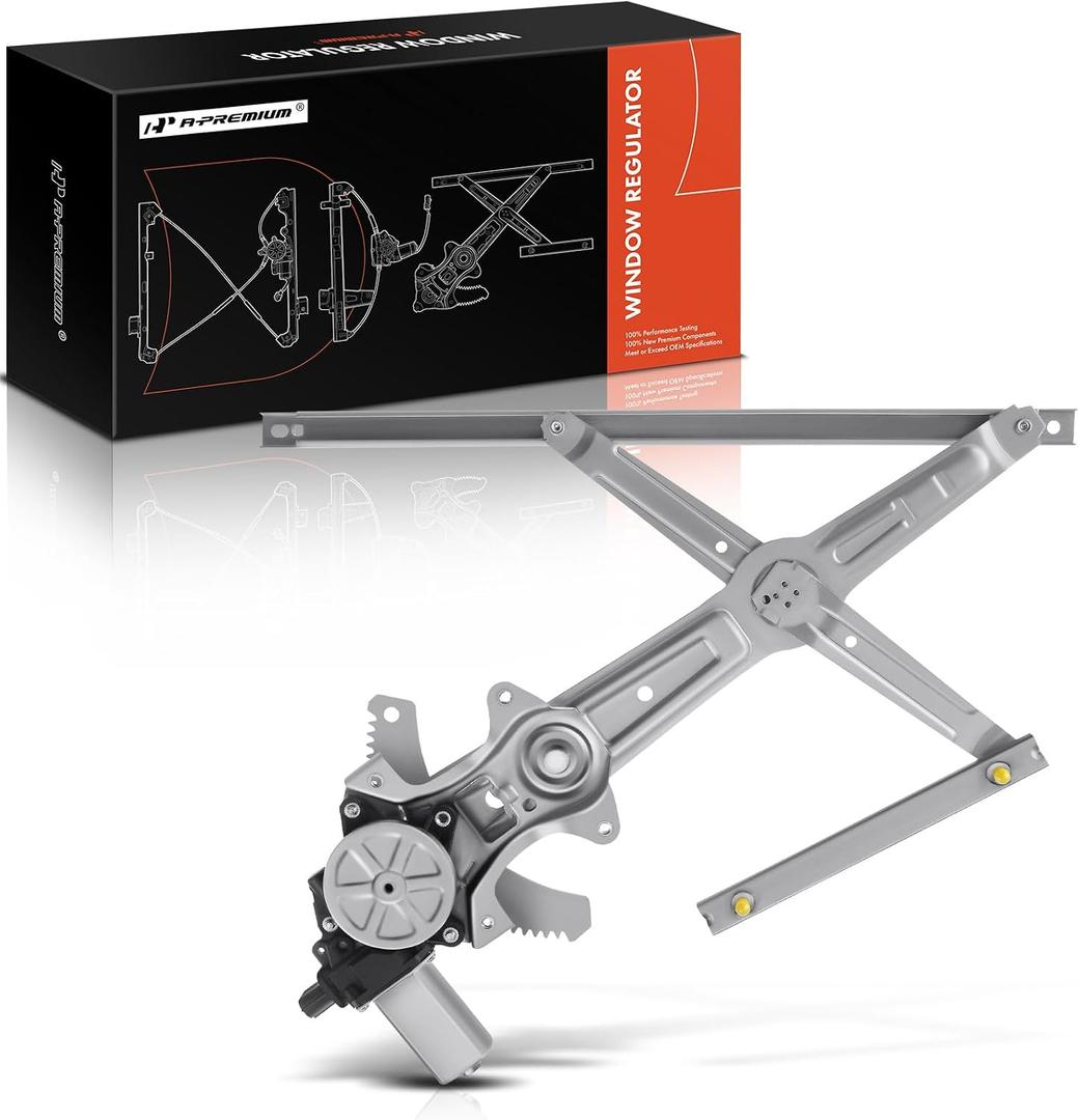 A-Premium Power Window Regulator with 2-Pin Motor Front Driver Side Compatible with Honda CR-V 2012-2016, Without Auto Up/Down and Anti-Pinch Function