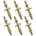 FINBe M8x80mm 4-in-1 Connector Metal Furniture Connecting Fittings Fastener Table Bed Assembly for Bed Frame Cabinet Headboard and Footboard 6PCS