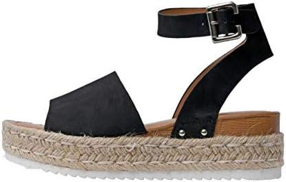 CUSHIONAIRE Women's Espadrille Flatform Open Toe Sandal 8.5