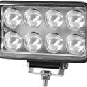 1 Pack High Power Led Light Bar Rectangular with Projector Len, Yellow Auxiliary Light Barled, Lights for Car Truck Boat SUV ATV Auxiliary Work Light