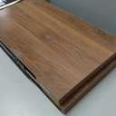 Heimlove Floating Shelf for Wall, 12" Deep Floating Shelves Wall Shelves for Bedroom Living Room Bedroom,Wall Mounted Shelves for Storage Book Decor, Set of 2, Walnut
