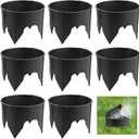 8 Pack Lawn Sprinkler Guard & Landscape Light Protector, ABS Plastic Light Shield for Outdoor Lighting, Sprinkler Head Protecters for Reduce Damage from Lawns Mower Outdoor Garden Park Backyard
