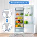 Mini Fridge Stand Adjustable Universal Base with 4 Strong Feet Washer Dryer Pedestal for Small Refrigerator, Portable Compact Washer or Dryer, White