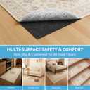 Warmstar 2x6 FT Non Slip Rug Pad,100% Waterproof Felt Rug Pad for Hardwood Floors,1/8 Thick Soft Carpet Pad with Natural Rubber Backing, Secure Grip & Floor Protection