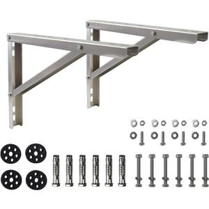 Wall Mounting Bracket for 9000-36000 Btu Condenser Ductless Mini Split Air Conditioner Heat Pump Systems, Rust Free Aluminium Alloy Support Brackets