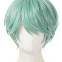 Anime Cosplay Wigs Light Green Short Wigs for Halloween Party Costume Wig