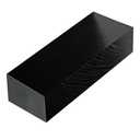 High-Density Polyethylene (HDPE) Plastic Block 2" Thick - 4" x 12" HDPE Plastic Sheet for Machining,Home Improvements,DIY Projects(Black PE Block 1 PCS)
