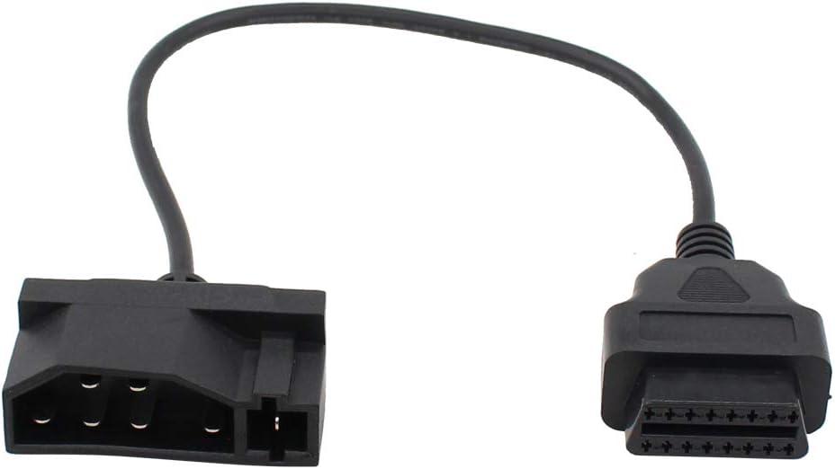 MOTOKU Replacement for Ford 7 pin OBD1 to OBD2 Adapter Code Reader Scanner Check Engine Repair Diagnostic Tool Cable Connector