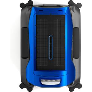 Supclean 24/7 Solar Powered Automatic Electric Pool Skimmer Robot with APP Enabled Floating Surface Cleaner for Above & Inground Pool, Auto Robotic Pool Skimmer with Efficient Performance (Blue)