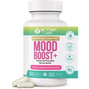 Mood Boost | 24-in-1 B-Complex & Zinc | Calm Support & Stress Relief Supplement with Ashwagandha, L-Theanine & GABA | Natural Mood, Energy & Resilience | Non-GMO, Vegan | 30 Day Supply
