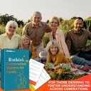 QUOKKA Conversation Cards Game - Family Edition | 500 Questions | Original Version | Share Thoughts - Fun Talking Board Game for Family Night