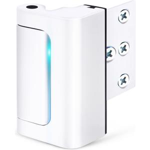 Home Security Door Reinforcement Lock - Child Proof High Security Door Lock Front Door Locks for Kids Safety Withstand 800 lbs Top Door Latch Lock Flip Door Guardian for Inward Swinging Inside Door