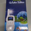 Wishouse Walkie Talkies for Kids Rechargeable with USB Charger 6000mAh Battery,Outdoor Camping Games with Flashlight Lanyard,Toys for Girls,Halloween Xmas Birthday Gift for Children 2 Pack Pink Purple