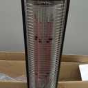 Outdoor Electric Patio Heater, 34-inch 1500W Infrared Tower Heater with Instant Heating, Tip-Over & Overheat Protection, IPX5 Waterproof Space Heater for Patio Garage Workshop Indoor & Outdoor Use