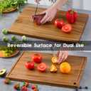 Extra Large Acacia Wood Cutting Board 20 x 14 Inch - Caperci Better Kitchen Chopping Board with Juice Groove & Handle Hole for Meat (Butcher Block) Vegetables and Cheese