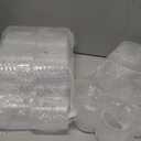 Joyido 18PCS Plastic Hobnail Drinking Glasses - 14 Oz Clear Vintage Glasses Drinkware - Disposable Beaded Cups for Beer, Whiskey, Juice, Cocktail, Wine, Party (3.93 inch*3.14 inch)