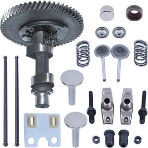 Camshaft Valve Push Rod Kit for Honda GX390 13HP Generator Engine with Intake Exhaust Valve, Spring Retainer, Springs, Rocker Arm Set, Guide Plate, Valve Lifter, Valve Stem Seal, Protection Cap