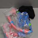 Aegend Snorkeling Gear for Adults Youth Kids, Snorkel Mask with Top Dry Valve - Panoramic View Anti-Leak and Anti-Fog with Mesh Bag for Snorkeling, Scuba Diving, Freediving & Swimming (Pink & Blue)